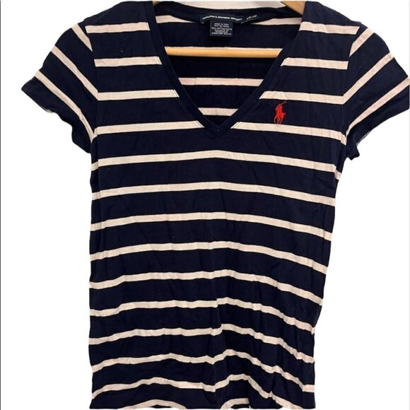 2/40$ Polo Ralph Lauren Xs Nautical White And Bleu - Picture 1 of 6